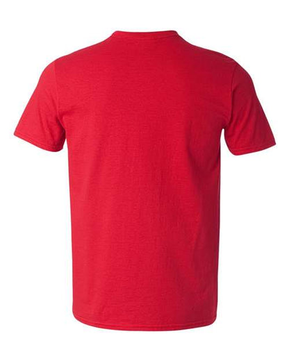 Unisex Softstyle® V-Neck T-Shirt - Cherry Red Back