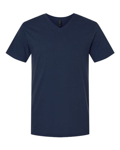Unisex Softstyle® V-Neck T-Shirt - Navy Front