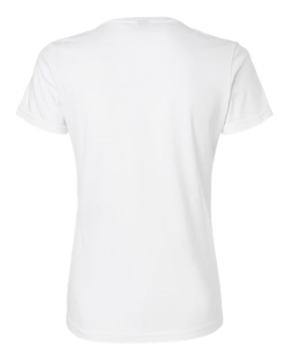 Women's Softstyle® V-Neck T-Shirt - White Back