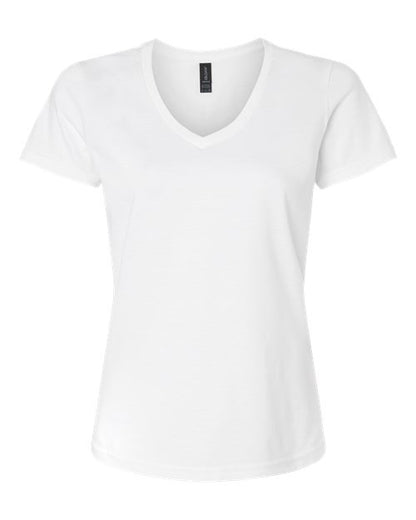 Women's Softstyle® V-Neck T-Shirt - White Front