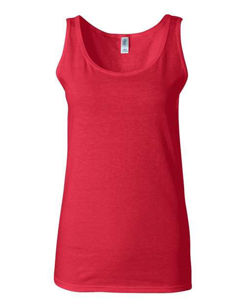 Gildan Women's Softstyle® Tank Top - Cherry Red Front