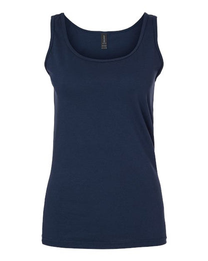 Women's Softstyle® Tank Top - Navy Front
