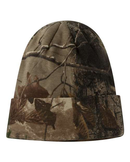 Kati 12" Licensed Camo Cuffed Beanie - Realtree All Purpose Front