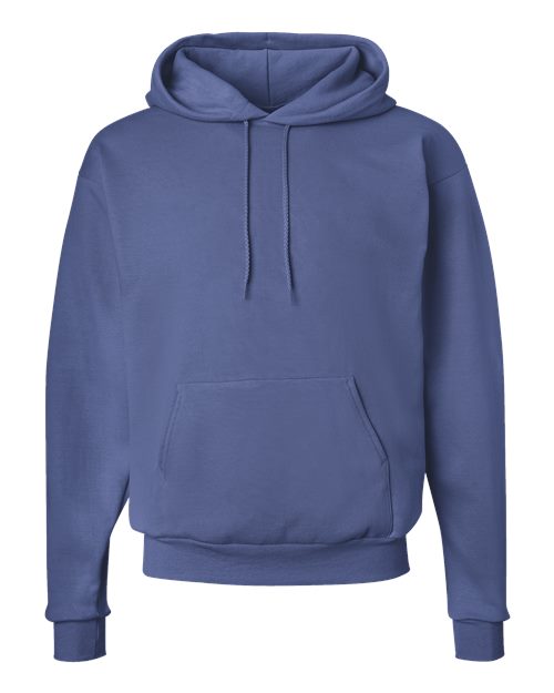 Hanes Unisex EcoSmart® Hooded Sweatshirt - Denim Blue Front