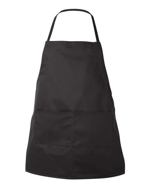 Liberty Bags Two-Pocket Butcher Apron - Black Front