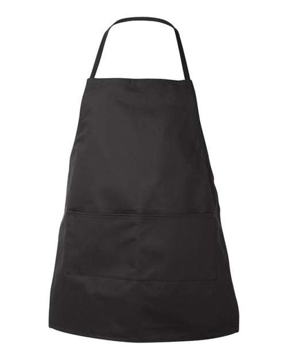 Liberty Bags Two-Pocket Butcher Apron - Black Front