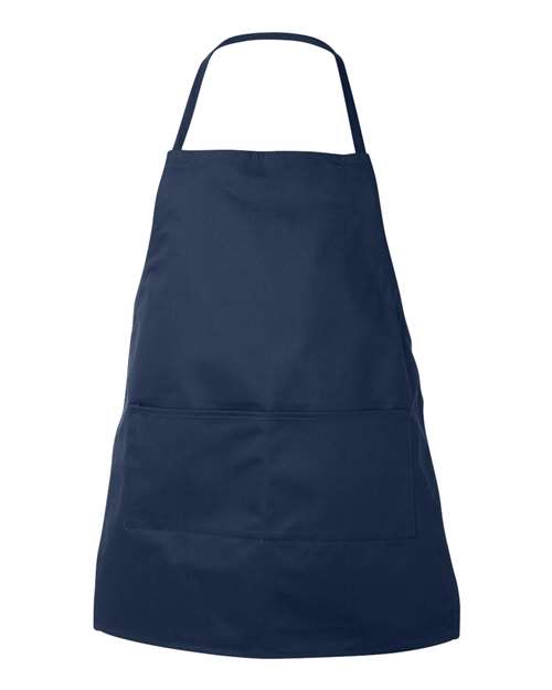 Liberty Bags Two-Pocket Butcher Apron - Navy Front