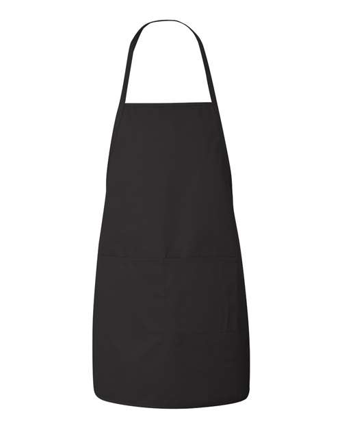 Liberty Bags Long Butcher Block Apron - Black Front