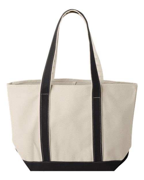 Liberty Bags Windward Large Cotton Canvas Classic Resort Tote - Back