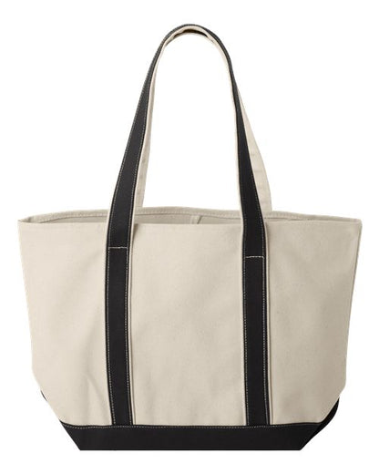 Liberty Bags Windward Large Cotton Canvas Classic Resort Tote - Back