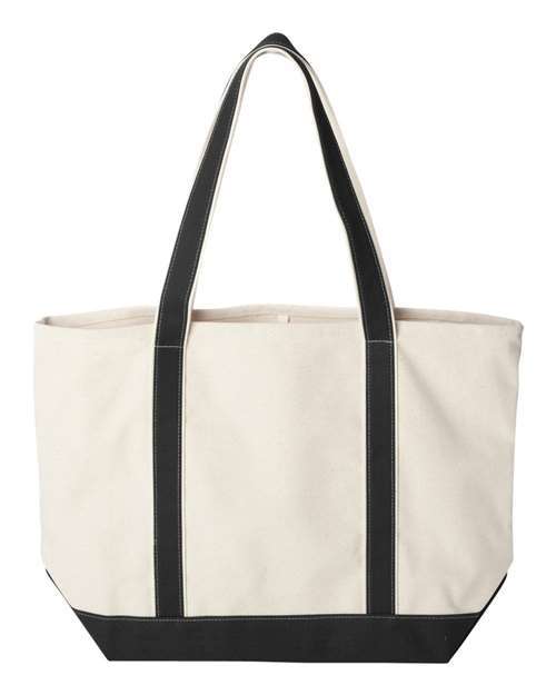 Liberty Bags Carmel Classic XL Cotton Canvas Resort Tote - Back