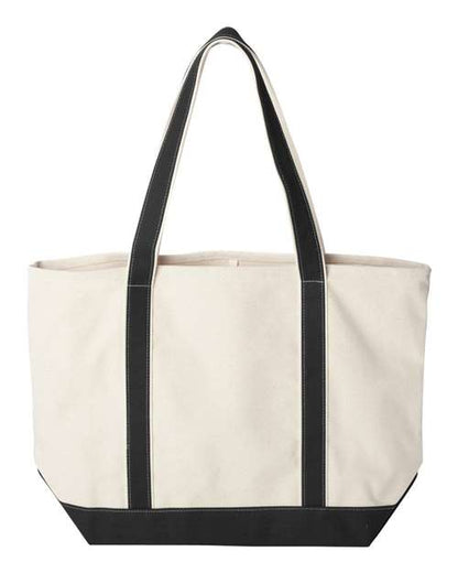 Liberty Bags Carmel Classic XL Cotton Canvas Resort Tote - Back