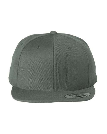 YP Classics Premium Flat Bill Snapback Cap - Dark Grey Front