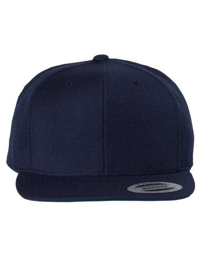 YP Classics Premium Flat Bill Snapback Cap - Navy Front