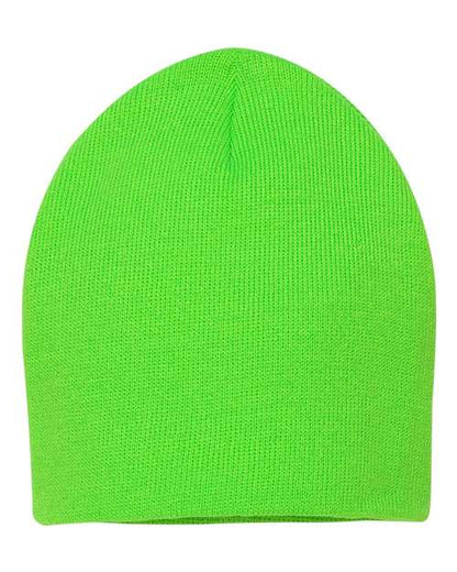 Sportsman 8" Beanie - Neon Green Front