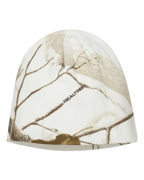 Kati 8" Licensed Camo Beanie - White Realtree AP Front