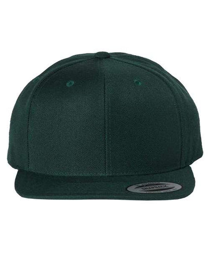 YP Classics Premium Flat Bill Snapback Cap - Spruce Front