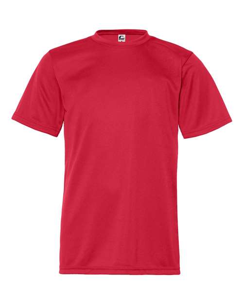 C2 Sport Youth Performance T-Shirt - Red Front