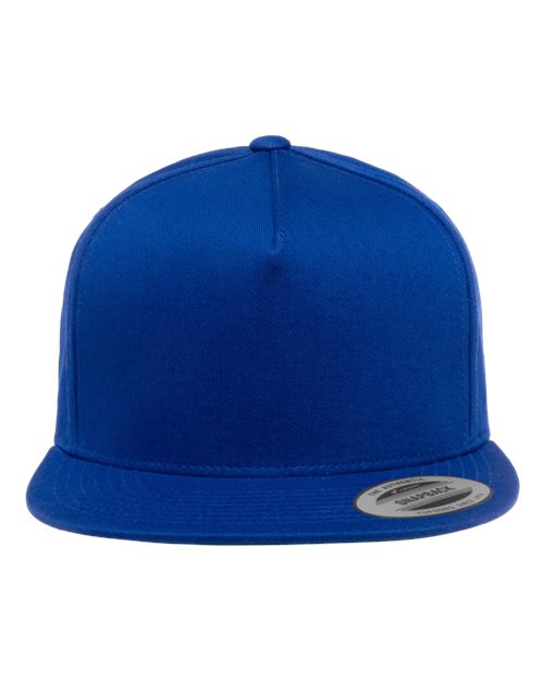 YP Classics Five-Panel Cotton Twill Snapback Cap - Royal Blue Front