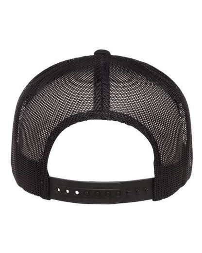 YP Classics Classic Five-Panel Trucker Cap - Back