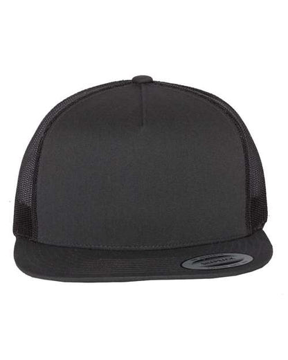 YP Classics Classic Five-Panel Trucker Cap - Charcoal Front