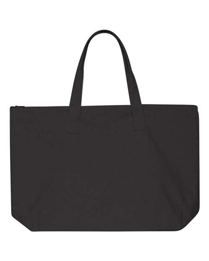 Liberty Bags Tote with Top Zippered Closure - Black Front