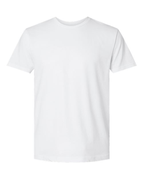 LAT Unisex Fine Jersey Tee - White Front
