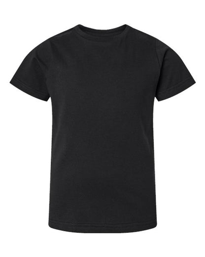 LAT Youth Fine Jersey Tee - Black Front