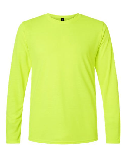 Unisex Performance® Long Sleeve T-Shirt - Safety Green Front