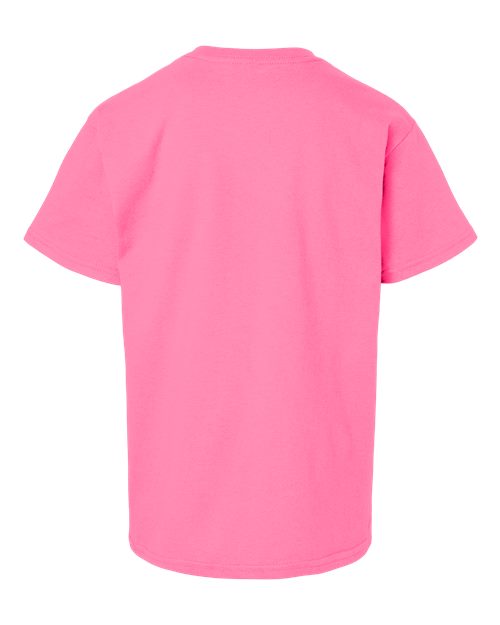 Youth Ultra Cotton® T-Shirt - Safety Pink Back