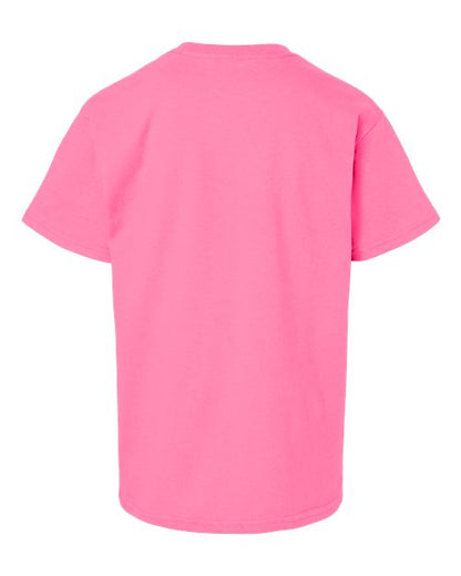 Youth Ultra Cotton® T-Shirt - Safety Pink Back