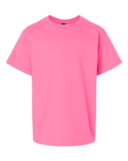 Youth Ultra Cotton® T-Shirt - Safety Pink Front