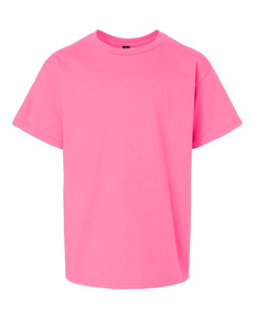 Youth Ultra Cotton® T-Shirt - Safety Pink Front