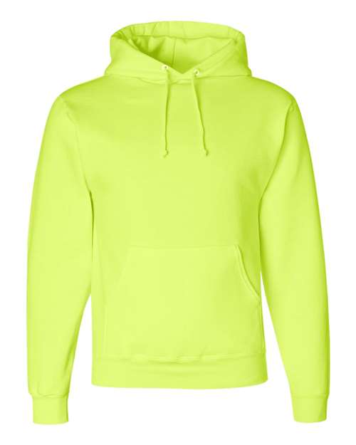 JERZEES Unisex Super Sweats NuBlend® Hooded Sweatshirt - Safety Green Front