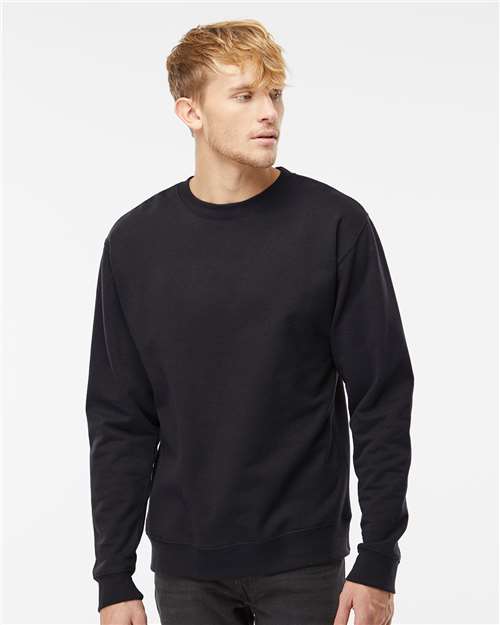 Independent Trading Co. Unisex Midweight Crewneck Sweatshirt - Model Front