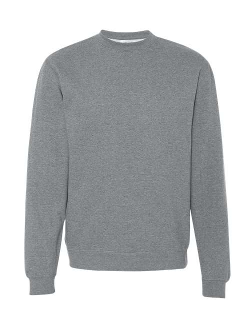 Independent Trading Co. Unisex Midweight Crewneck Sweatshirt - Gunmetal Heather Front