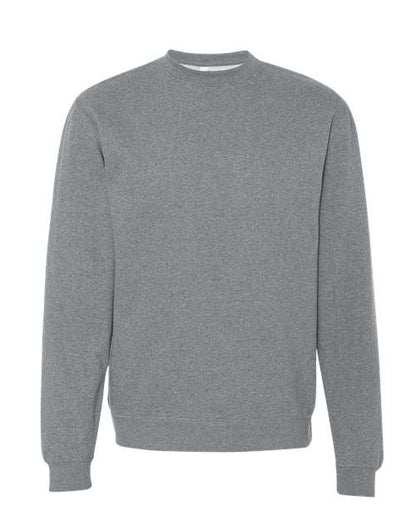 Independent Trading Co. Unisex Midweight Crewneck Sweatshirt - Gunmetal Heather Front