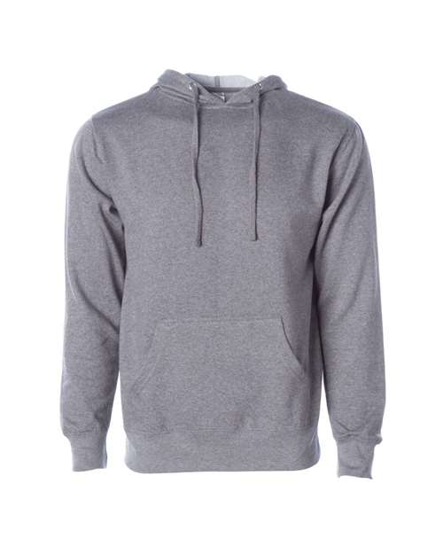 Independent Trading Co. Unisex Midweight Hooded Sweatshirt - Gunmetal Heather Front