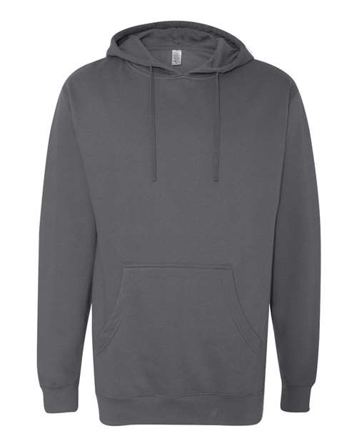 Independent Trading Co. Unisex Midweight Hooded Sweatshirt - Charcoal Front