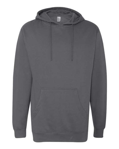 Independent Trading Co. Unisex Midweight Hooded Sweatshirt - Charcoal Front