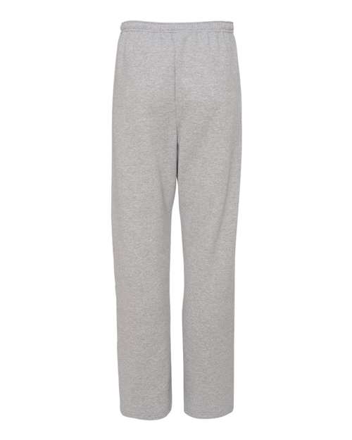 JERZEES Unisex NuBlend® Open-Bottom Sweatpants with Pockets - Back