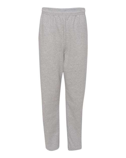 JERZEES Unisex NuBlend® Open-Bottom Sweatpants with Pockets - Athletic Heather Front