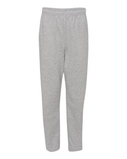 JERZEES Unisex NuBlend® Open-Bottom Sweatpants with Pockets - Athletic Heather Front