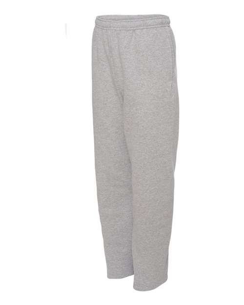 JERZEES Unisex NuBlend® Open-Bottom Sweatpants with Pockets - Side