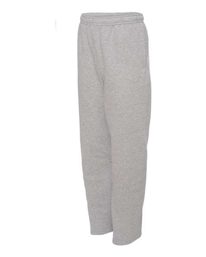 JERZEES Unisex NuBlend® Open-Bottom Sweatpants with Pockets - Side