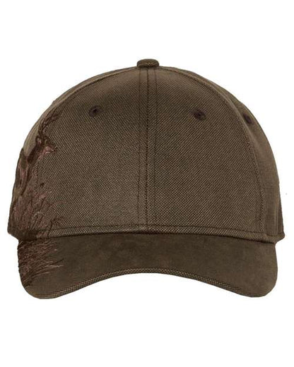 DRI DUCK Running Buck Cap - Brown Waxy Canvas Front