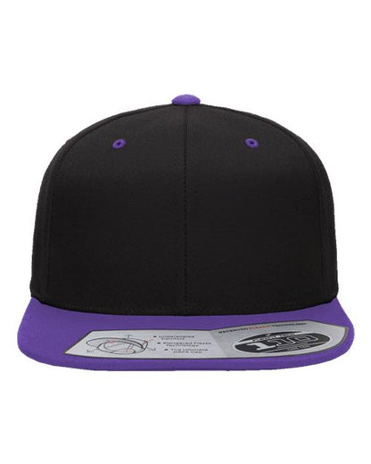 Flexfit 110® Snapback Cap - Black/ Purple Front