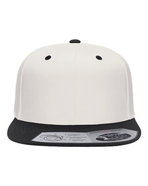 Flexfit 110® Snapback Cap - Natural/ Black Front