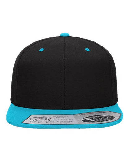 Flexfit 110® Snapback Cap - Black/ Teal Front