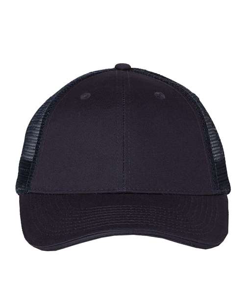 Valucap Sandwich Trucker Cap - Navy/ Navy Front